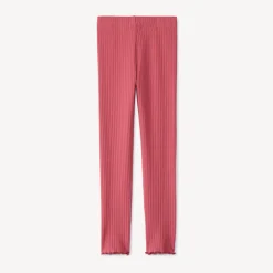 Geribbelde legging met knoop meisjes