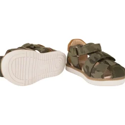 Gesloten en klittenbandsandalen met camouflageprint voor babyjongen