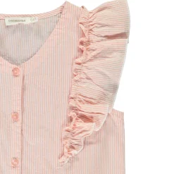Gestreept bloesje met grote volants meisjes