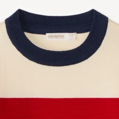 Gestreept breipulli voor jongen