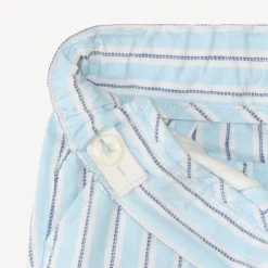 Gestreepte katoenen bermuda voor babyjongen