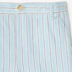 Gestreepte katoenen bermuda voor babyjongen
