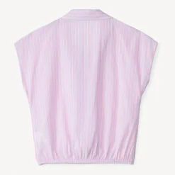 Gestreepte knoopblouse meisjes