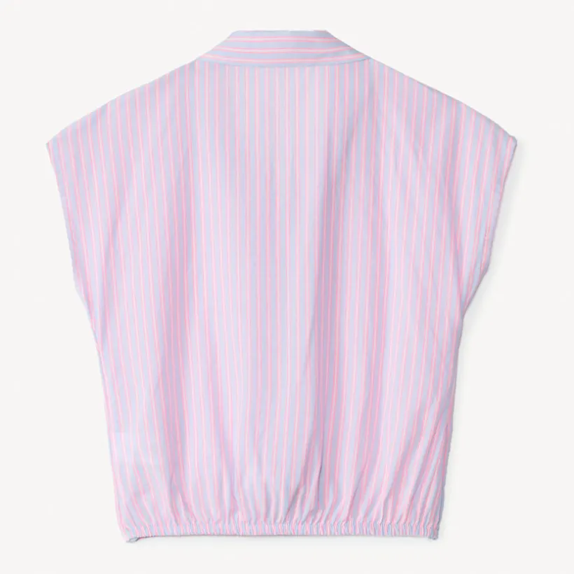 Gestreepte knoopblouse meisjes