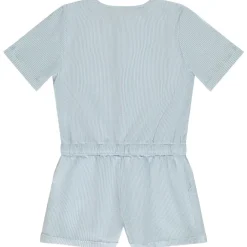 Gestreepte seersucker jumpsuit meisjes
