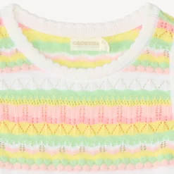 Geverfd gebreid mouwloos shirt meisjes