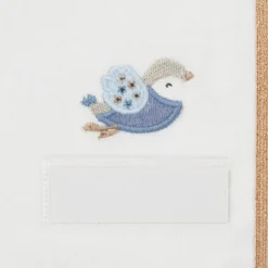Gezondheidsboekje hoesje van fluweel Tiny Flowers