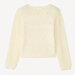 Gilet en tricot fantaisie fille