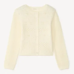 Gilet en tricot fantaisie fille