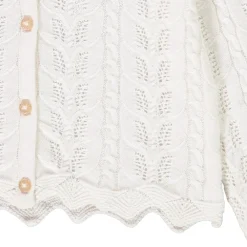 **Gilet in ajour breiwerk met steekpatronen meisjes**