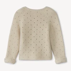 Gilet in gaasplein breimethode voor baby