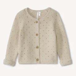 Gilet in gaasplein breimethode voor baby
