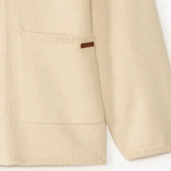 Gilet met lange mouwen in tricot met revers jongens