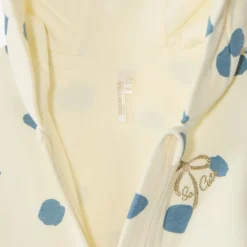 Gilet voor babymeisjes van fleece met capuchon en vlekkenprint