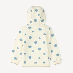 Gilet voor babymeisjes van fleece met capuchon en vlekkenprint