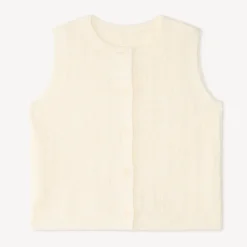 Gilet voor meisjes van fantasie brei zonder mouwen