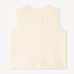 Gilet voor meisjes van fantasie brei zonder mouwen