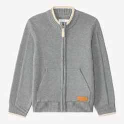 Gilet zippé en tricot garçon