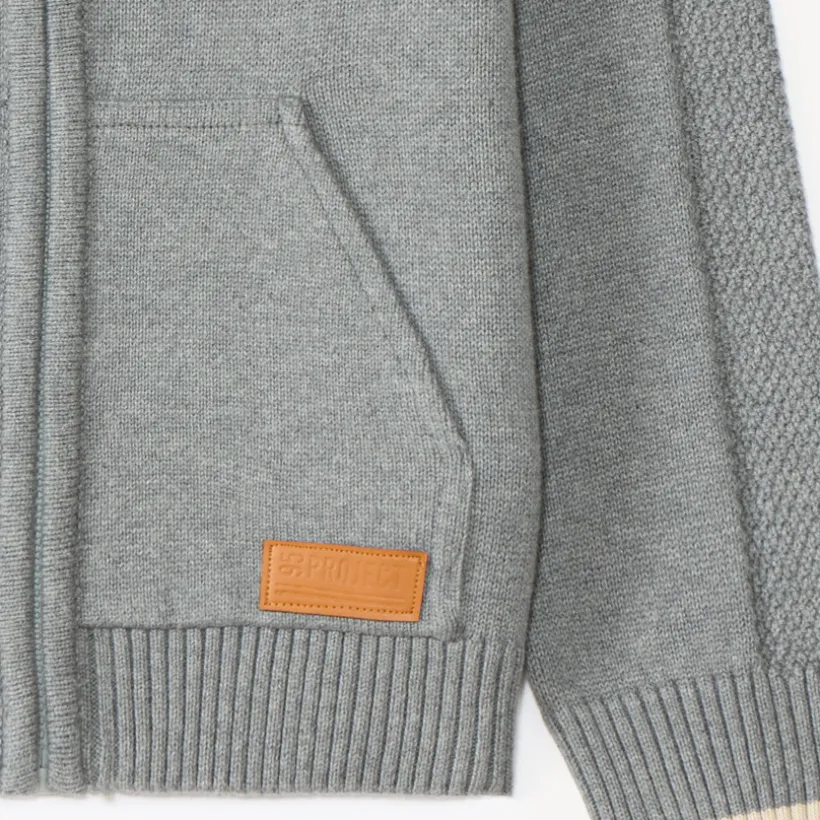 Gilet zippé en tricot garçon