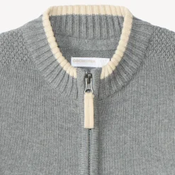 Gilet zippé en tricot garçon