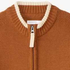 Gilet zippé en tricot garçon