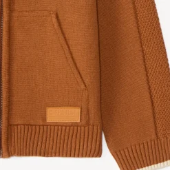Gilet zippé en tricot garçon
