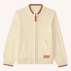 Gilet zippé en tricot garçon