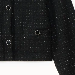 Glanzende blazer van fantasiedraad meisjes