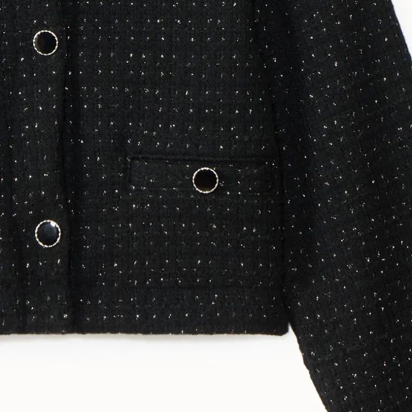 Glanzende blazer van fantasiedraad meisjes