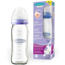 Glazen zuigfles NaturalWave – 240 ml