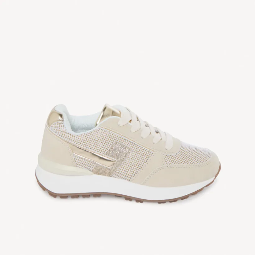 Glinsterende sneakers met gouden accenten meisjes