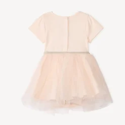 Glinsterende tule jurk met vlinder voor meisjesbaby's