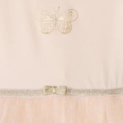 Glinsterende tule jurk met vlinder voor meisjesbaby's