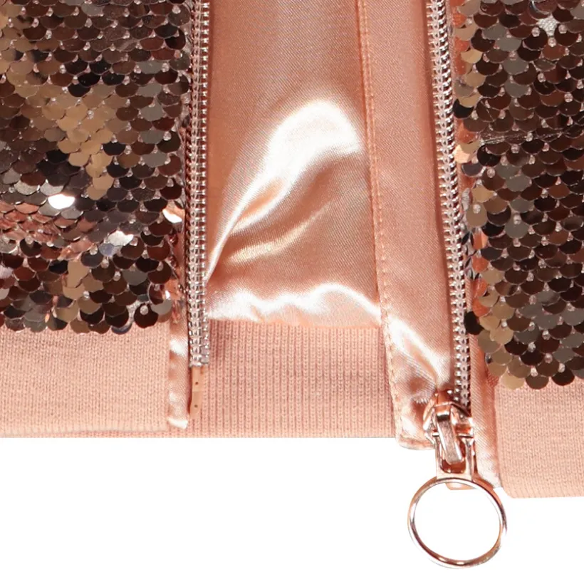Glitter bomberjack meisjes