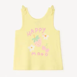 Glitterprint tanktop voor babymeisjes