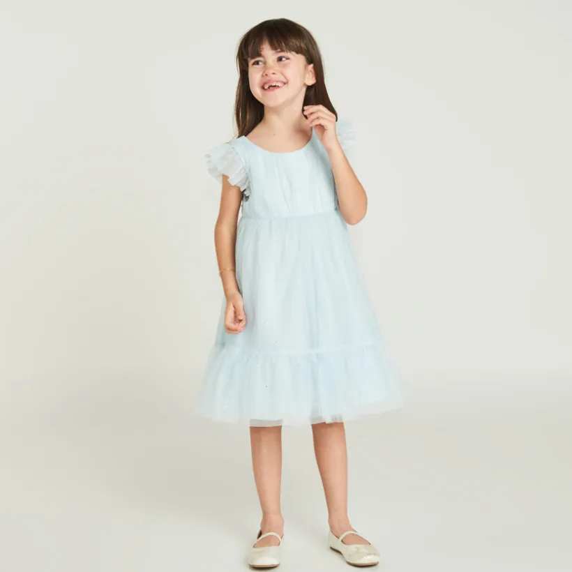 Glitter tulle jurk meisjes