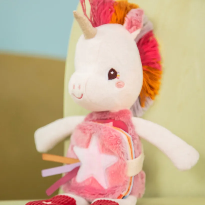 Glowknuffel met verhaaltje Lena de Eenhoorn