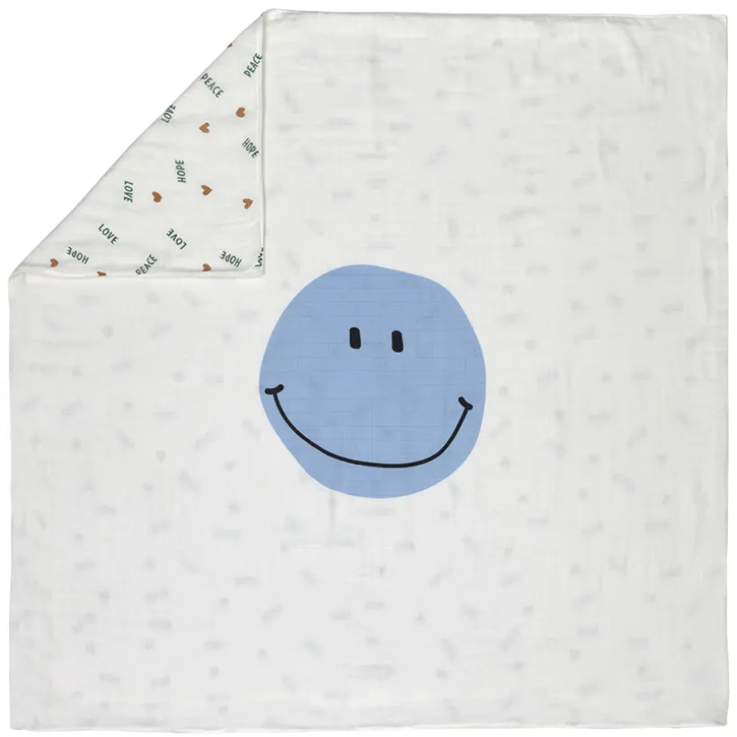 Goddelijk zachte babydeken Happy Rascals Smile