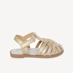 Gouden gevlochten sandaaltjes meisjes