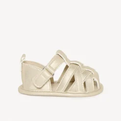 Gouden textuurband sandalen voor meisjesbaby's