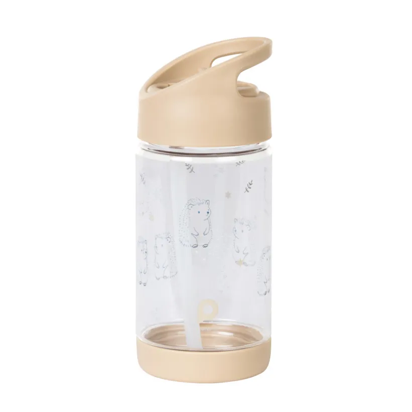 Gourde egeltje met opvouwbaar rietje - 400ml