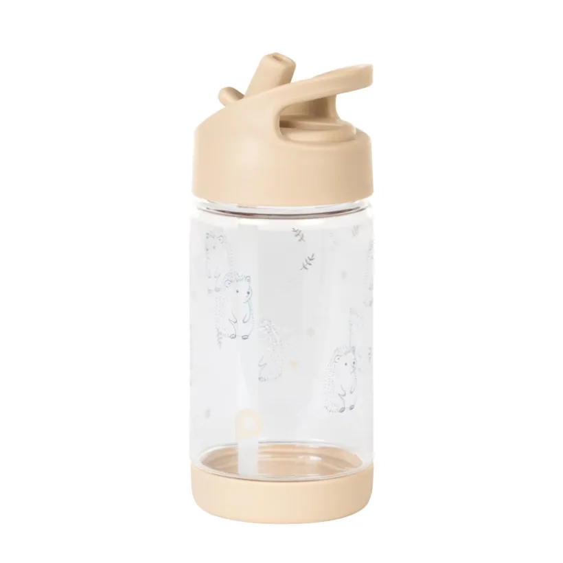 Gourde egeltje met opvouwbaar rietje - 400ml