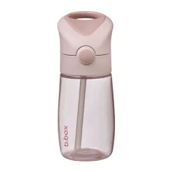 Gourde à paille en silicone antifuite 380ml blush crush