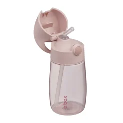 Gourde à paille en silicone antifuite 380ml blush crush