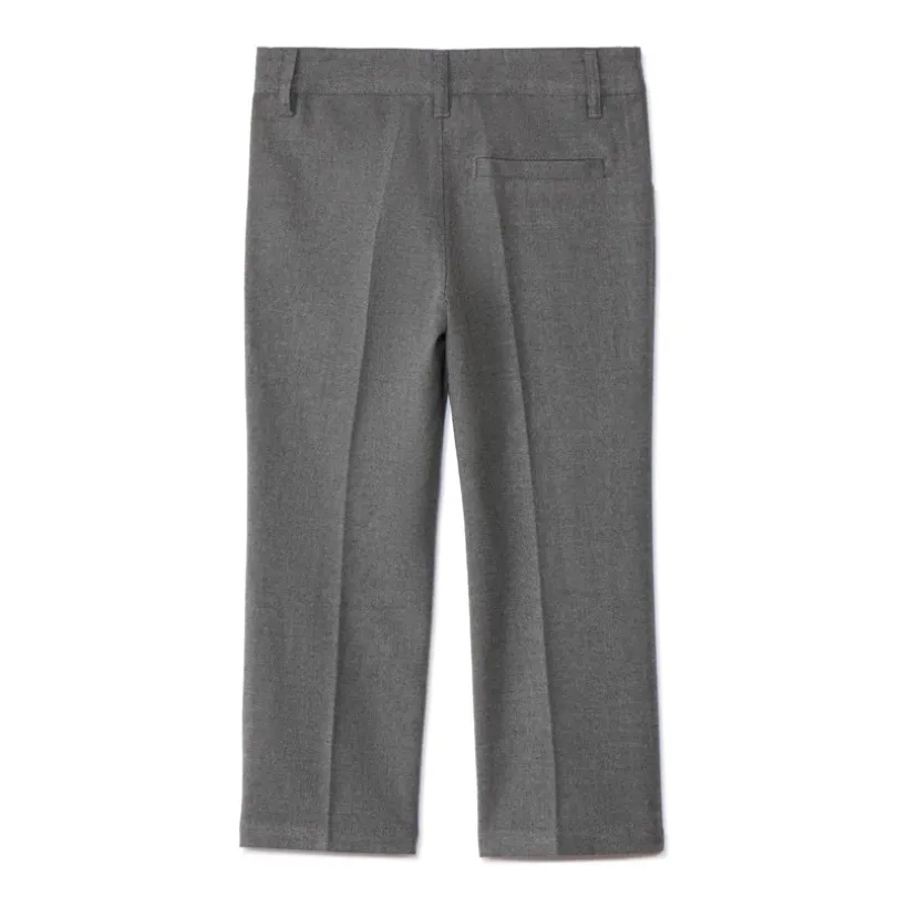 Grijze broek van stof jongens met rechte pasvorm en verstelbare taille
