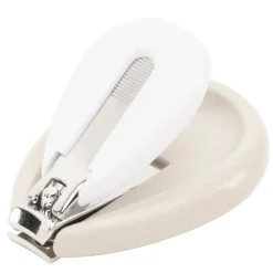 grijze metalen nagelknipper voor baby