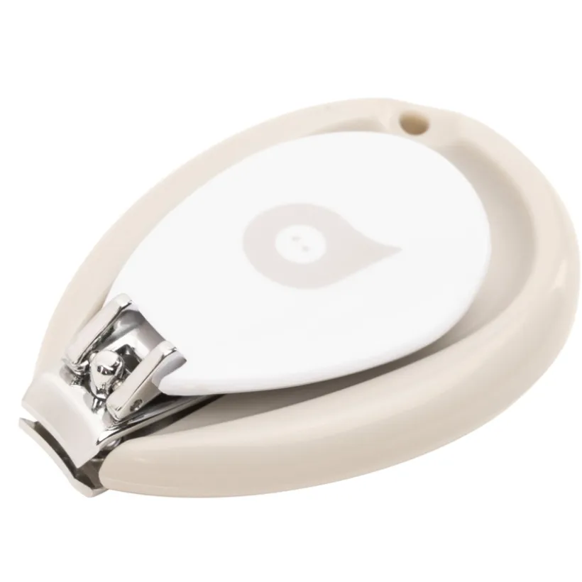 grijze metalen nagelknipper voor baby