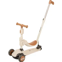 Groeiend 2-in-1 loopfiets - Ecru en Bruin