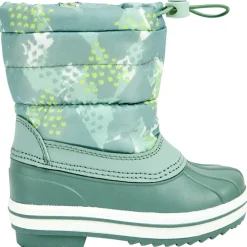 Groene camouflage après-ski met trekkoord voor baby jongen