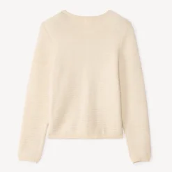 Groot gebreid vest met lurex meisjes